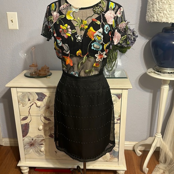 J Crew Beaded Silk Skirt - Picture 2 of 7